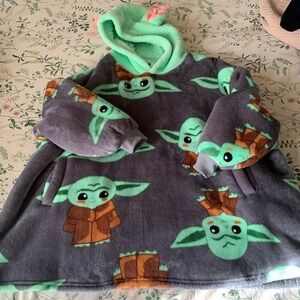 Star Wars baby yoda blanket hoodie